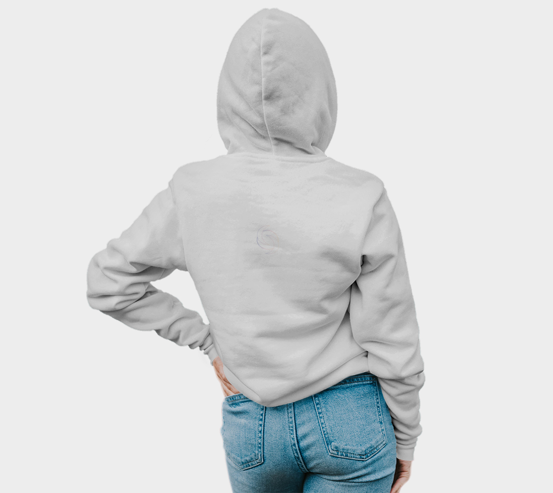 BACK OF WHITE HOODIE
